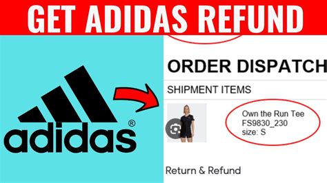 adidas refunds.